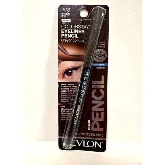 Revlon Other - Revlon Colorstay Eyeliner Pencil With Sharpener #203 Brown New In Package